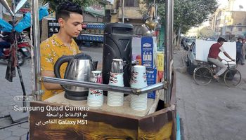الطالب يوسف عادل صاحب مشروع جريمة قهوة بالمنيا