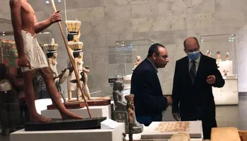 وفود بالمتحف القومي للحضارة المصرية