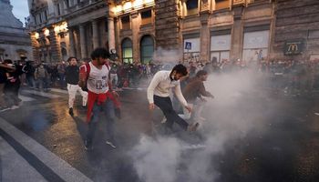 احتجاجات في ايطاليا