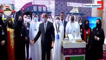 الرئيس السيسي يفتتح معرض تراثنا للحرف اليدوية والمنتجات التراثية