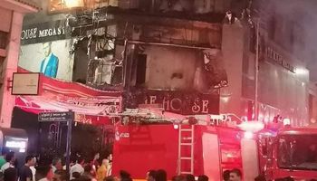 حريق بمول شهير في دمنهور