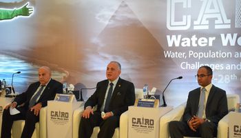 وزير الري  الدكتور محمد عبد العاطي في أسبوع القاهرة للمياه