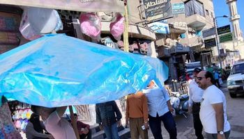 استمرار حملات رفع  الإشغالات اليومية  بشوارع مدينة الحامول 