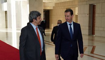 بشار الأسد يستقبل وزير الخارجية الإماراتي