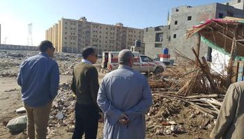 إزالة حالة تعدى على أملاك الدولة بمدينة برج البرلس 