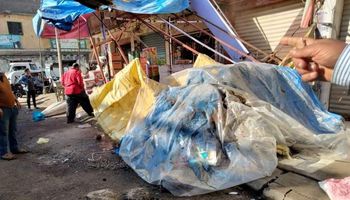 استمرار حملات الإشغالات اليومية  بشوارع مدينة الحامول