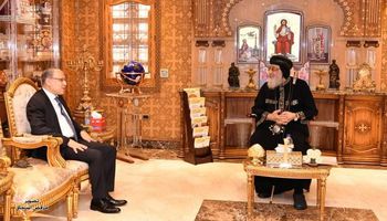 قداسة البابا يستقبل سفير مصر الجديد في روسيا