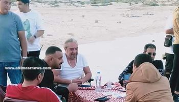 احمد السقا يصور فيلمه الجديد السرب بمطروح