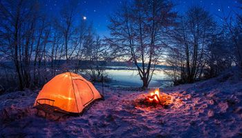 رحلات التخييم خلال  فصل الشتاء