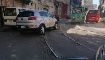 تدهور طريق اللبان في الإسكندرية