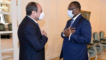 الرئيس السنغالي والرئيس السيسي