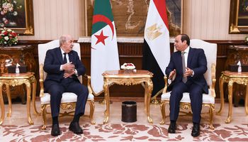الرئيس السيسي ونظيره الجزائري 