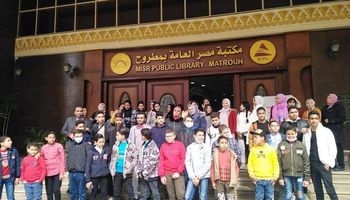 السيطرة علي ماس كهربائي بغرفه الكهرباء بمكتبة مصر العامة بمطروح 