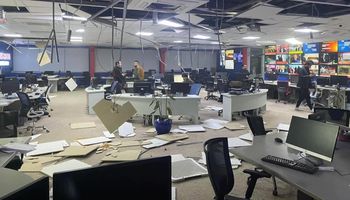    تعرض قناة تلفزيونية لأضرار كبير في أربيل