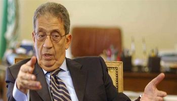 عمرو موسي الأمين العام السابق لجامعة الدول العربية 