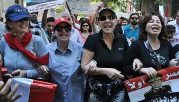 اعتصام الفنانين أمام وزارة الثقافة خلال حكم مرسي