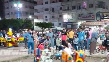 حدائق كفر الشيخ تتزين بالمواطنين فى ثانى أيام عيد الفطر المبارك