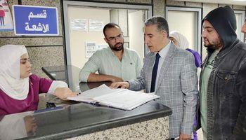 المرور علي مستشفى عزل النجيلة للاطمئنان علي المرضي في عيد الفطر