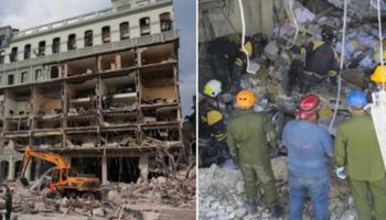 انفجار أشهر الفنادق في كوبا 