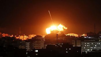 قصف صاروخي إسرائيلي 
