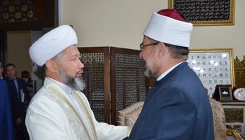 مفتي كازاخستان مع وزير الأوقاف