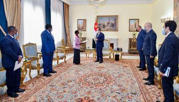 الرئيس السيسي يستقبل وزيرة خارجية جمهورية تنزانيا ليبراتا مولا