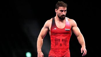 عمرو رضا لاعب منتخب المصارعة