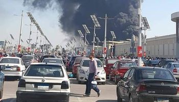 حريق كارفور إسكندرية