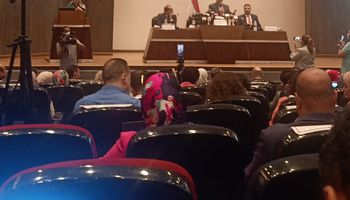 الدكتور محمد معيط وزير المالية، خلال مؤتمر الصحفي بمقر وزارة المالية