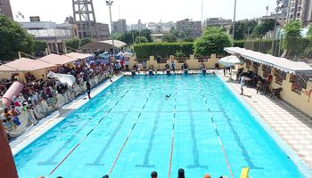 اختبارات السباحة بنادي المنيا الرياضي 