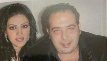ريهام حجاج مع زوجها الأول