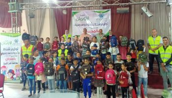 برعاية محافظ كفرالشيخ... الأورمان توزع ١٥٠ شنطة مدارس لغير القادرين