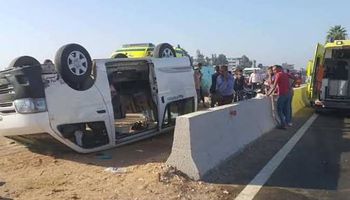 إصابة ٣ أشخاص في حادث سير ببراني غرب مطروح 