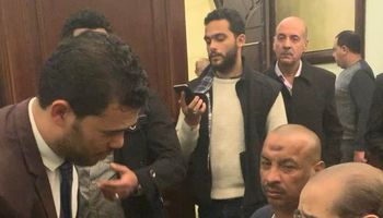 المحامي أحمد حمد مع فريد الديب قبل وفاته