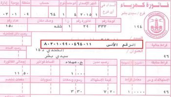 فاتورة الكهرباء 