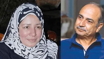 الفنانة عبلة كامل وزوجها السابق أحمد كمال