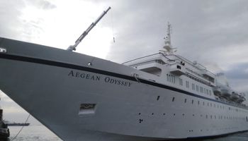 ميناء بورسعيد السياحى يستقبل السفينة Aegean odyssey 