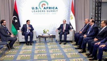 لقاء الرئيس السيسي مع رئيس المجلس الرئاسي الليبي 