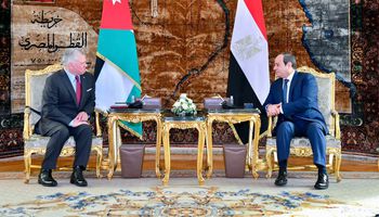 الرئيس السيسي مع الملك عبد الله