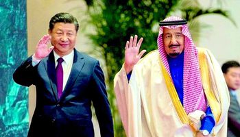 الرئيس الصيني وملك السعودية