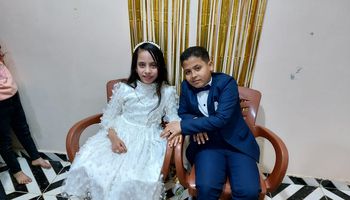 زياد وسما أصغر عروسين بالشرقية 