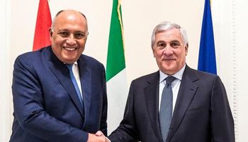 وزير خارجية إيطاليا يستقبل سامح شكري بمقر وزارة الخارجية الإيطالية