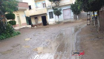 آثار مياه الأمطار في شوارع كفر الشيخ 