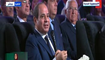 الرئيس عبد الفتاح السيسي في مؤتمر قطار الخير التحالف الوطني