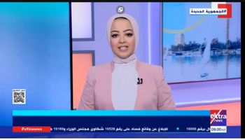 بنت مطروح مريم حسن تقدم أولي نشراتها الاخبارية بقناة «إكسترا نيوز» 