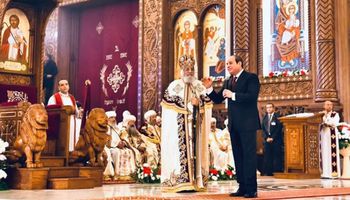 زيارة الرئيس السيسي إلى كاتدرائية ميلاد المسيح