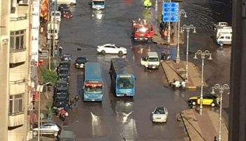 غرق شوارع الاسكندرية 