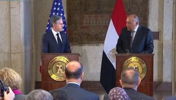 مؤتمر وزير خارجية مصر وأمريكا