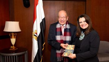 وزيرة الهجرة مع الدكتور وسيم السيسي