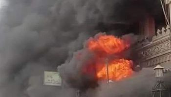حريق في مستشفى النور المحمدي بالمطرية